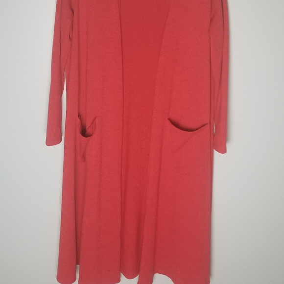 Coral Full Length Maxi Cardigan Duster. - Picture 7 of 7
